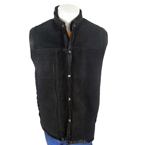 Kookie Leather Vest 2 Pocket Snaps - Picture 11 of 14